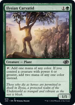 Ilysian Caryatid - Jumpstart 2022 Magic: The Gathering trading card