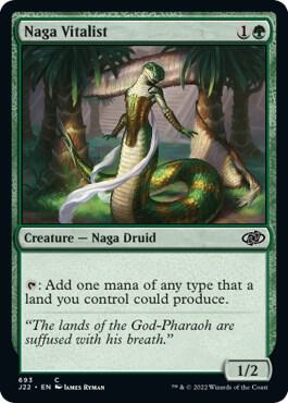 Naga Vitalist trading card from Jumpstart 2022 Naga Vitalist - Jumpstart 2022 Magic: The Gathering trading card