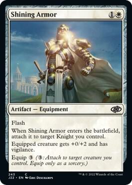 Shining Armor - Jumpstart 2022 Magic: The Gathering trading card