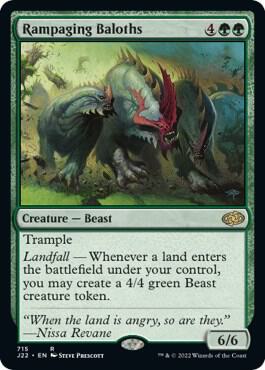 Rampaging Baloths - Jumpstart 2022 Magic: The Gathering trading card