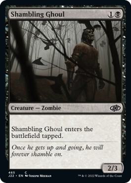 Shambling Ghoul trading card from Jumpstart 2022 Shambling Ghoul - Jumpstart 2022 Magic: The Gathering trading card