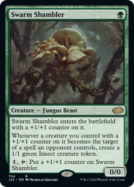 Swarm Shambler - Jumpstart 2022 Magic: The Gathering trading card