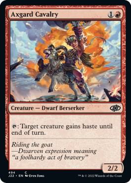 Axgard Cavalry - Jumpstart 2022 Magic: The Gathering trading card