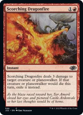 Scorching Dragonfire - Jumpstart 2022 Magic: The Gathering trading card