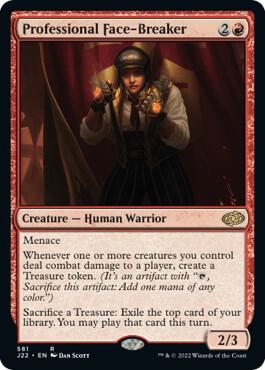 Professional Face-Breaker - Jumpstart 2022 Magic: The Gathering trading card
