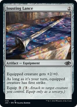 Jousting Lance - Jumpstart 2022 Magic: The Gathering trading card