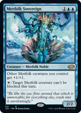 Merfolk Sovereign - Jumpstart 2022 Magic: The Gathering trading card