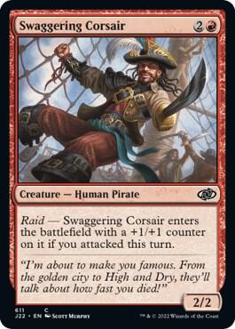 Swaggering Corsair - Jumpstart 2022 Magic: The Gathering trading card