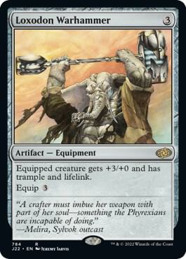 Loxodon Warhammer - Jumpstart 2022 Magic: The Gathering trading card