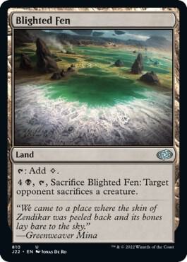 Blighted Fen - Jumpstart 2022 Magic: The Gathering trading card