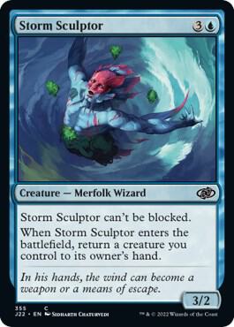 Storm Sculptor trading card from Jumpstart 2022 Storm Sculptor - Jumpstart 2022 Magic: The Gathering trading card
