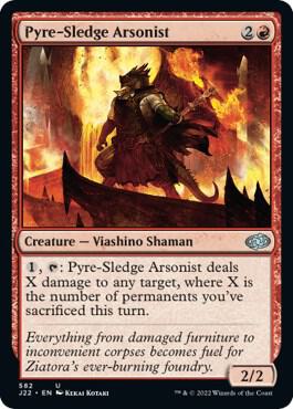 Pyre-Sledge Arsonist - Jumpstart 2022 Magic: The Gathering trading card