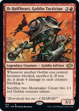 Ib Halfheart, Goblin Tactician - Jumpstart 2022 Magic: The Gathering trading card