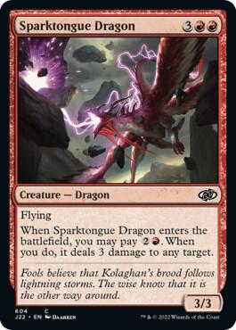 Sparktongue Dragon - Jumpstart 2022 Magic: The Gathering trading card