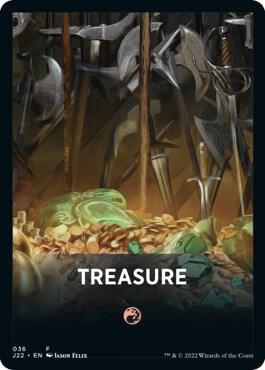 Treasure Theme Card - Jumpstart 2022 Magic: The Gathering trading card