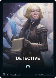 Detective Theme Card - Jumpstart 2022 (J22) #10 - Token Magic: The Gathering Trading Card