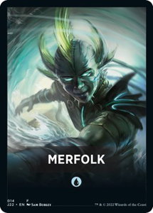 Merfolk Theme Card - Jumpstart 2022 (J22) #14 - Token Magic: The Gathering Trading Card