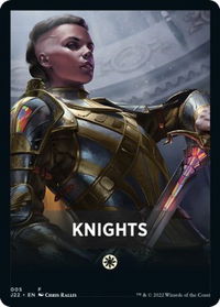 Knights Theme Card - Jumpstart 2022 (J22) #5 - Token Magic: The Gathering Trading Card