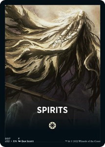 Spirits Theme Card - Jumpstart 2022 (J22) #7 - Token Magic: The Gathering Trading Card