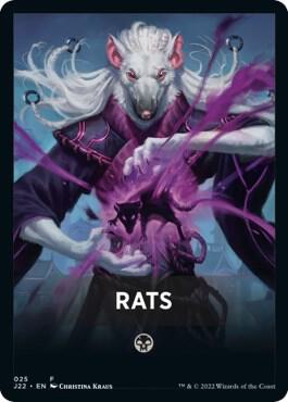 Rats Theme Card - Jumpstart 2022 Magic: The Gathering trading card