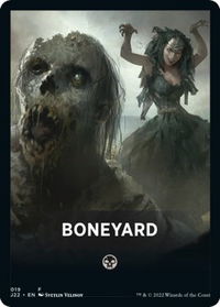 Boneyard Theme Card - Jumpstart 2022 (J22) #19 - Token Magic: The Gathering Trading Card