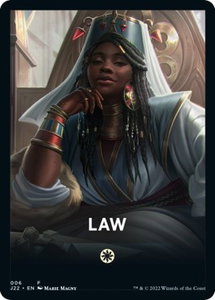 Law Theme Card - Jumpstart 2022 (J22) #6 - Token Magic: The Gathering Trading Card