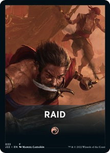 Raid Theme Card - Jumpstart 2022 (J22) #33 - Token Magic: The Gathering Trading Card