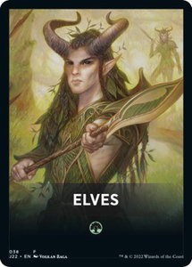 Elves Theme Card - Jumpstart 2022 (J22) #38 - Token Magic: The Gathering Trading Card