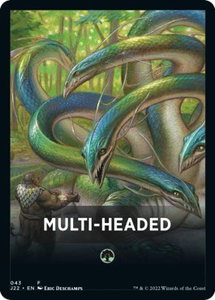 Multi-Headed Theme Card - Jumpstart 2022 (J22) #43 - Token Magic: The Gathering Trading Card