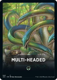 Multi-Headed Theme Card - Jumpstart 2022 (J22) #43 - Token Magic: The Gathering Trading Card