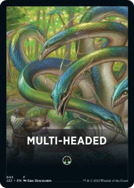Multi-Headed Theme Card - Jumpstart 2022 Magic: The Gathering trading card