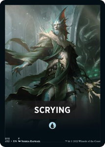Scrying Theme Card - Jumpstart 2022 (J22) #15 - Token Magic: The Gathering Trading Card