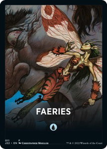 Faeries Theme Card - Jumpstart 2022 (J22) #11 - Token Magic: The Gathering Trading Card