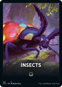 Insects Theme Card - Jumpstart 2022 (J22) #41 - Token Magic: The Gathering Trading Card