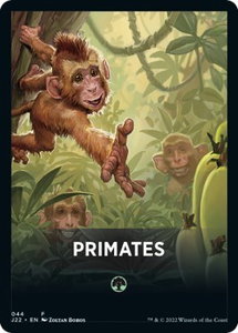 Primates Theme Card - Jumpstart 2022 (J22) #44 - Token Magic: The Gathering Trading Card