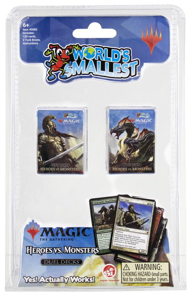 Duel Decks: Heroes vs. Monsters - World's Smallest trading card from Unique and Miscellaneous Promos Duel Decks: Heroes vs. Monsters - World's Smallest - Unique and Miscellaneous Promos Magic: The Gathering trading card