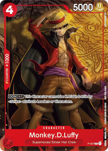 Monkey.D.Luffy - P-007 (Tournament Pack Vol. 1) - One Piece Promotion Cards One Piece trading card