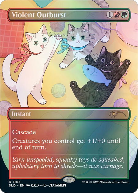 Violent Outburst - Secret Lair Drop Series Magic: The Gathering trading card