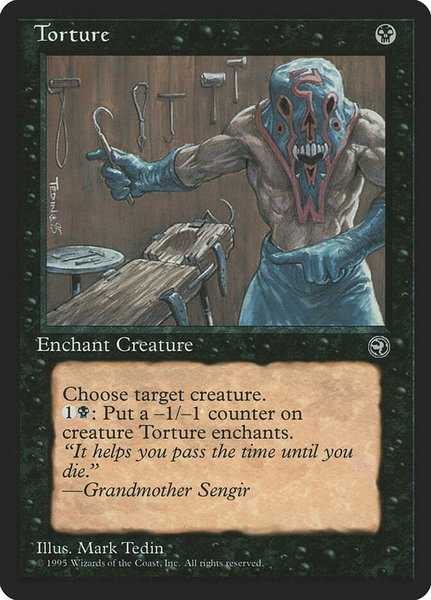 Torture - Homelands Magic: The Gathering trading card