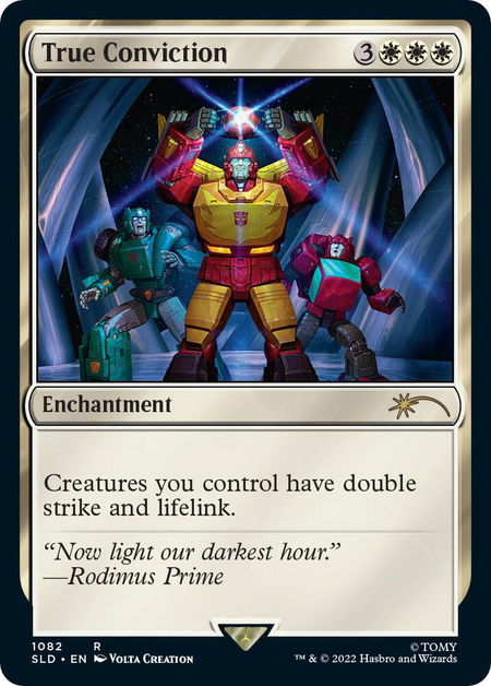 True Conviction - Secret Lair Drop Series Magic: The Gathering trading card