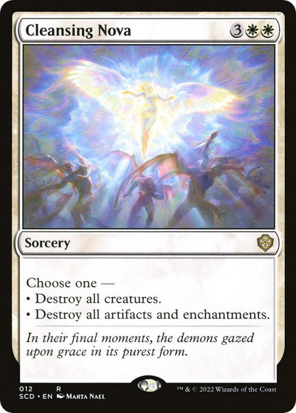 Cleansing Nova trading card from Starter Commander Decks Cleansing Nova - Starter Commander Decks Magic: The Gathering trading card