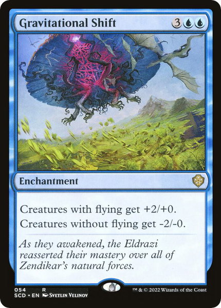 Gravitational Shift trading card from Starter Commander Decks Gravitational Shift - Starter Commander Decks Magic: The Gathering trading card