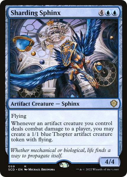 Sharding Sphinx trading card from Starter Commander Decks Sharding Sphinx - Starter Commander Decks Magic: The Gathering trading card