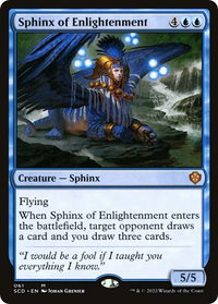 Sphinx of Enlightenment - Starter Commander Decks (SCD) #61 - Rare Magic: The Gathering Trading Card