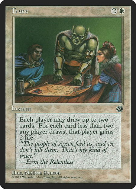 Truce - Homelands Magic: The Gathering trading card
