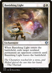 Banishing Light - Starter Commander Decks (SCD) #9 - Uncommon Magic: The Gathering Trading Card