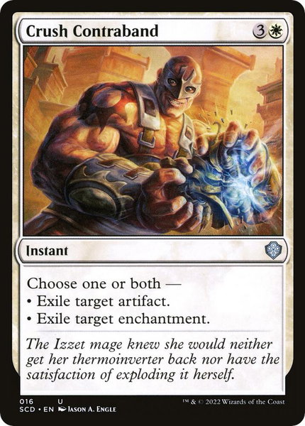 Crush Contraband trading card from Starter Commander Decks Crush Contraband - Starter Commander Decks Magic: The Gathering trading card