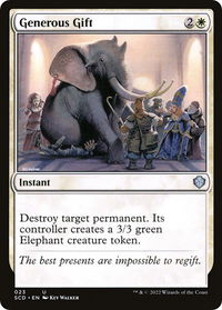 Generous Gift - Starter Commander Decks (SCD) #23 - Uncommon Magic: The Gathering Trading Card