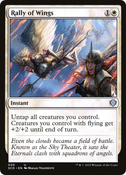 Rally of Wings trading card from Starter Commander Decks Rally of Wings - Starter Commander Decks Magic: The Gathering trading card