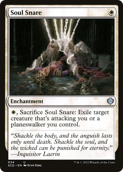 Soul Snare trading card from Starter Commander Decks Soul Snare - Starter Commander Decks Magic: The Gathering trading card